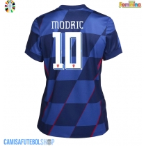 Camisa de time de futebol Croácia Luka Modric #10 Replicas 2º Equipamento Feminina Europeu 2024 Manga Curta